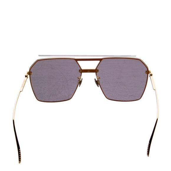 BOTTEGA VENETA BV1045S MINIMALIST AVIATOR SUNGLASSES